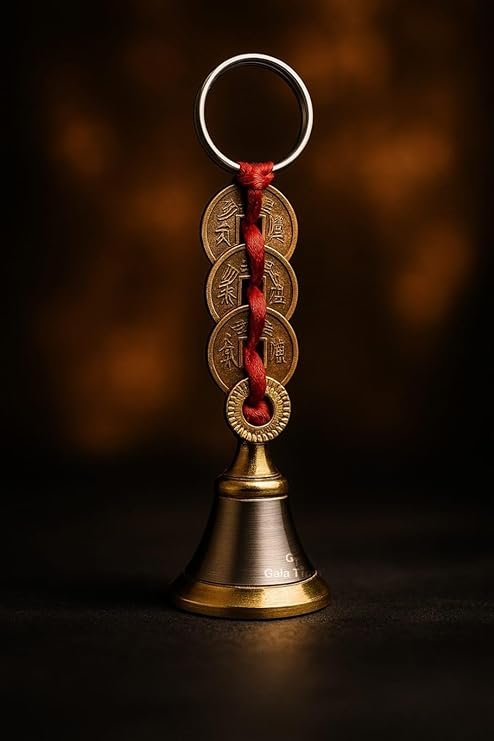 GT Gala Time Guardian Bell Key Chain for Bike | Good Luck Charm Key-Chain - Image 2