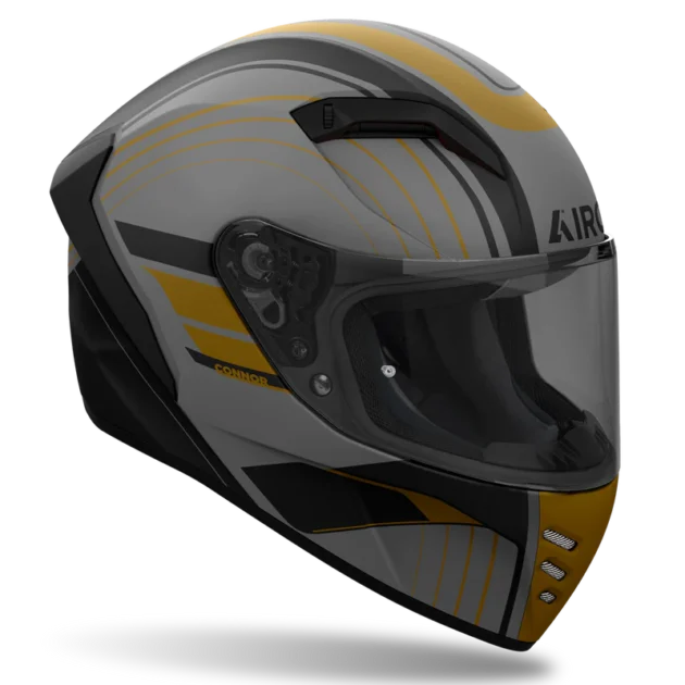 Airoh Connor Achieve Bronze Black Grey Gold Matt Helmet - Image 3